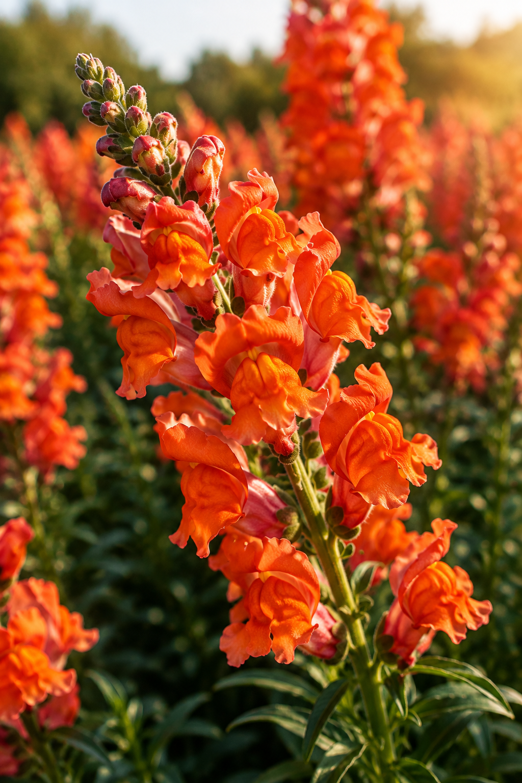 1,000 Pelleted Snapdragon Seeds Orleans Orange Cut Flower