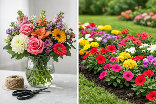 Cut Flowers vs Bedding Flowers