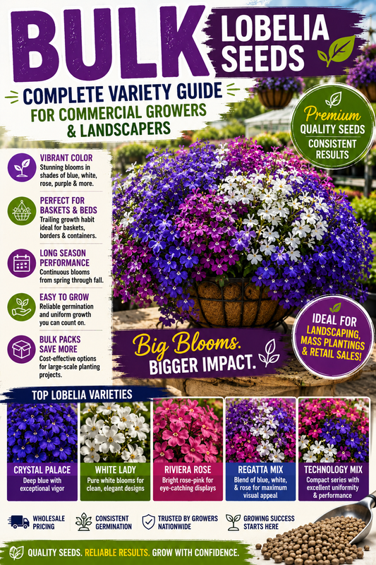 Bulk lobelia seeds variety guide for commercial growers and landscapers