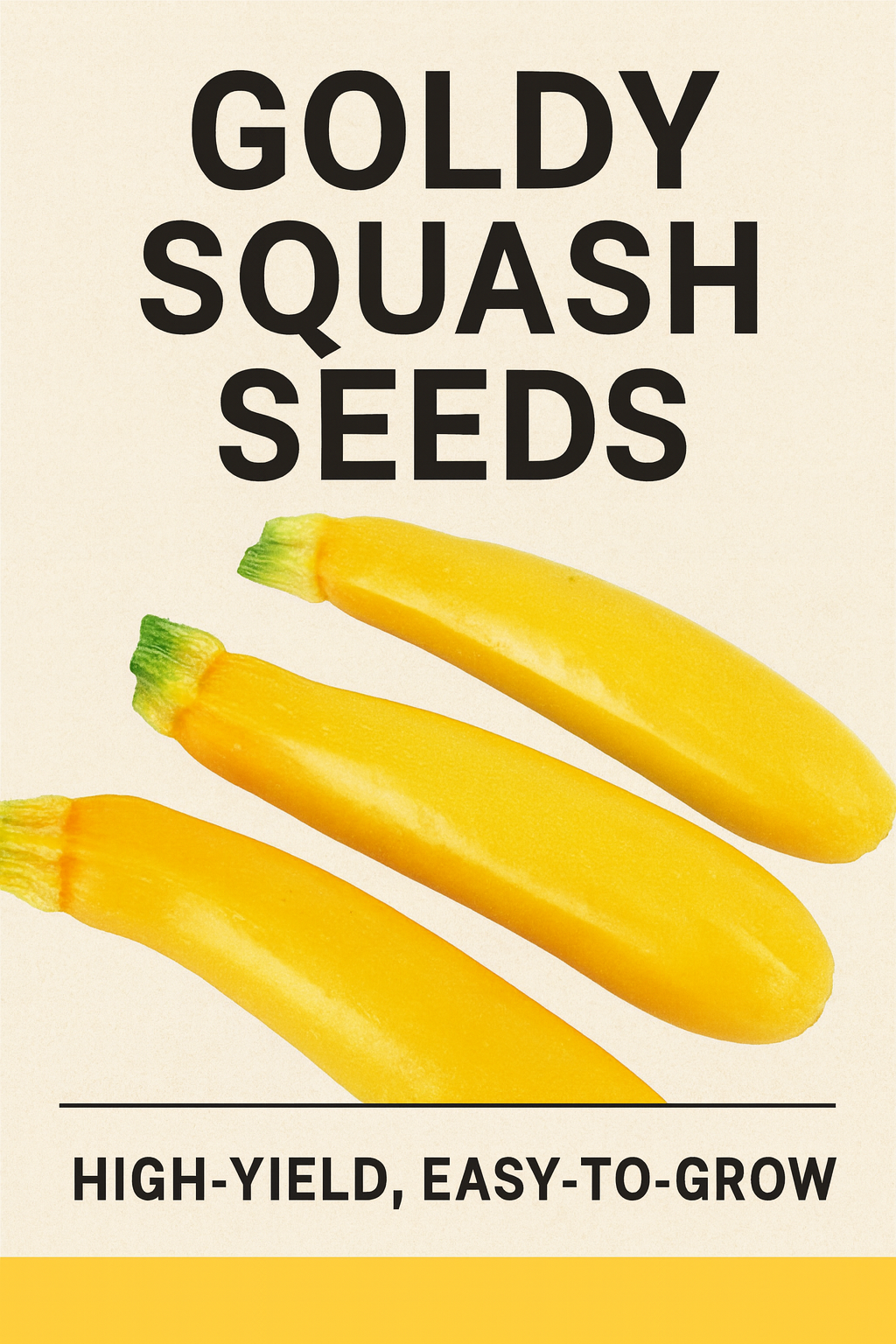Goldy yellow squash seeds produce vibrant, high-yield summer squash with tender skin and mild flavor. Perfect for home gardens, these easy-to-grow plants thrive in warm, sunny conditions and deliver abundant harvests all season long