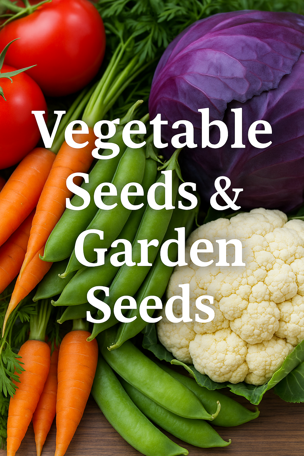 Fresh mixed vegetables harvested from the garden – vegetable seeds and how to grow a productive home garden from seed.