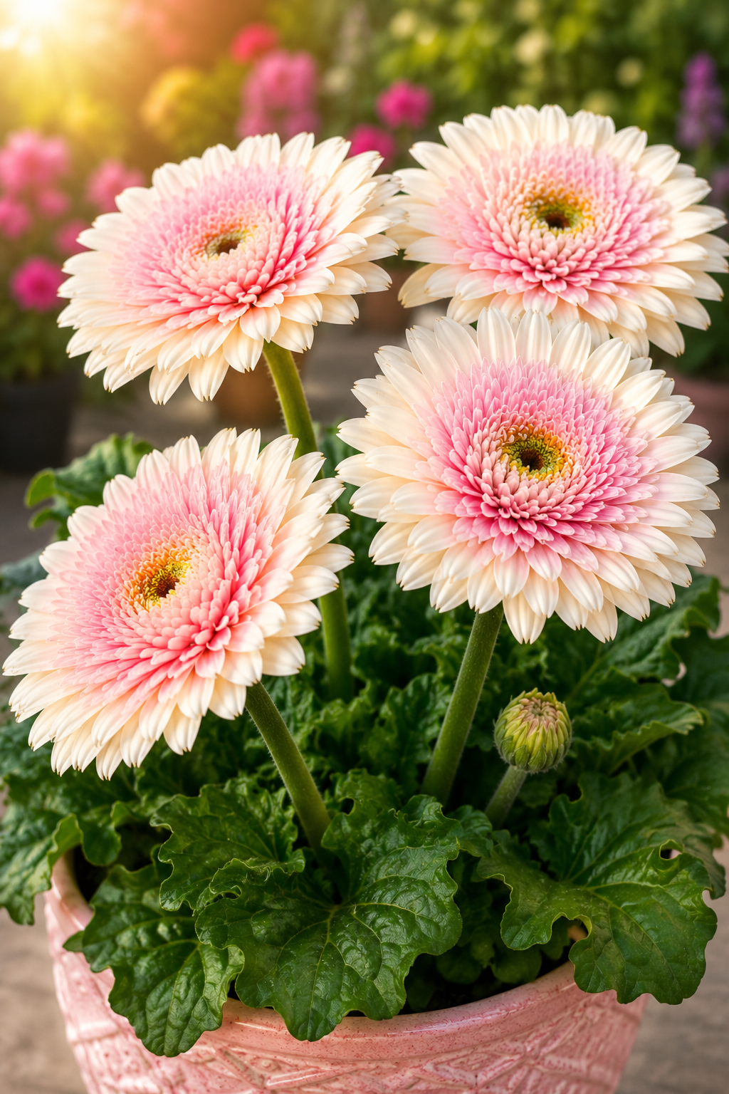 Gerbera Daisy Joybera Double Milkshake Flower Seeds – 100 Premium Flower Seeds