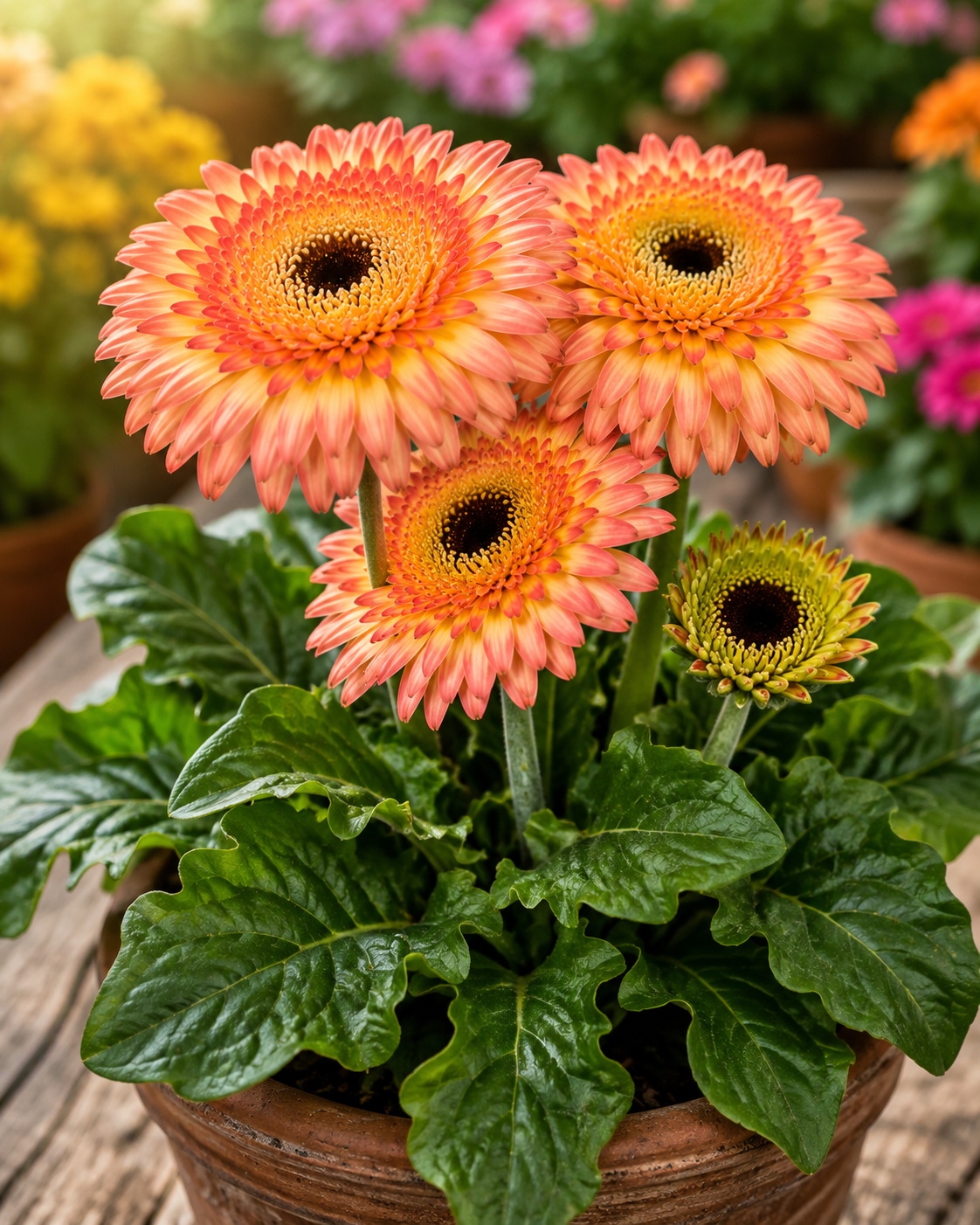 Gerbera Daisy Joybera Double Sunrise Flower Seeds – 100 Premium Flower Seeds