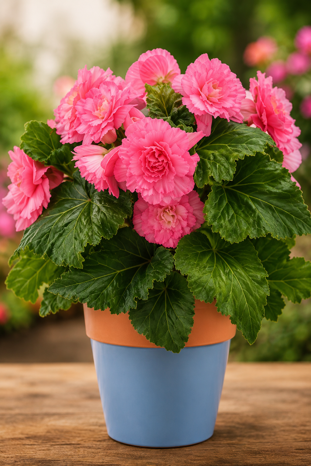 Pelleted Begonia Seeds Marquee™ Ruffled Pink Tuberous Begonia