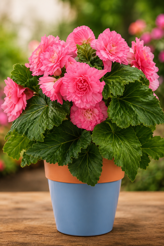 Pelleted Begonia Seeds Marquee™ Ruffled Pink Tuberous Begonia