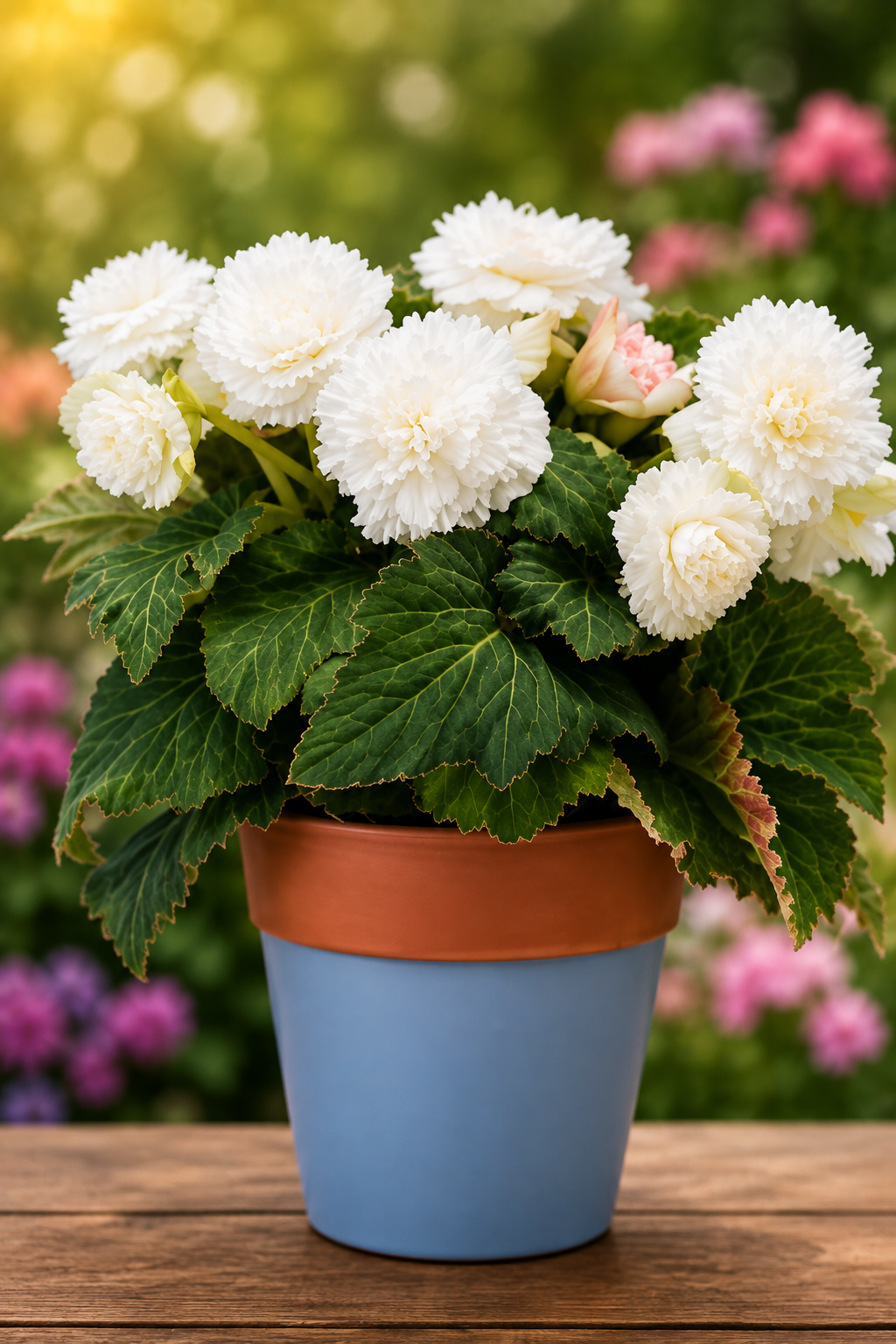Pelleted Begonia Seeds Marquee™ Ruffled White Tuberous Begonia