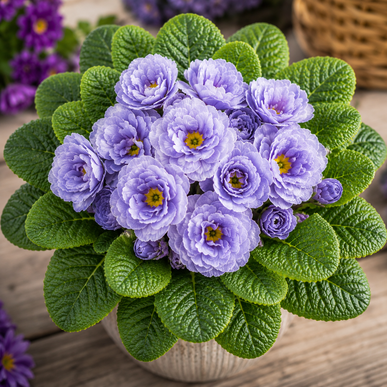 Primula Hethor Petticoat Blue Jeans Primrose Flower Seeds 500 Bulk Flower Seeds