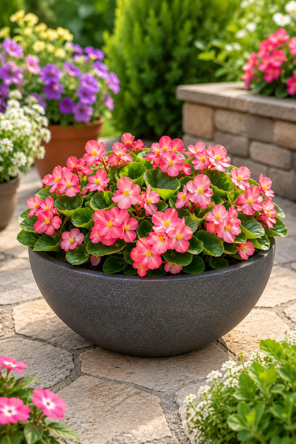 Begonia Seeds Super Cool Lipstick 1,000 Pelleted Seeds | Professional Bedding Plant Seeds