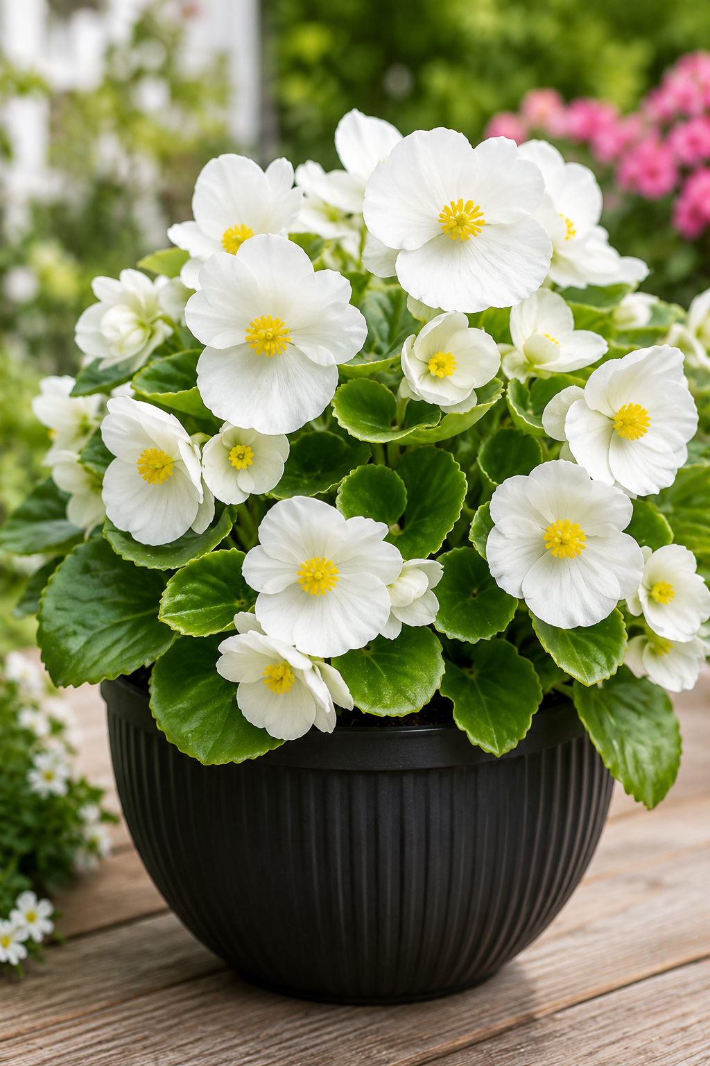 Begonia Flower Seeds Super Cool White 1,000 Pelleted Seeds