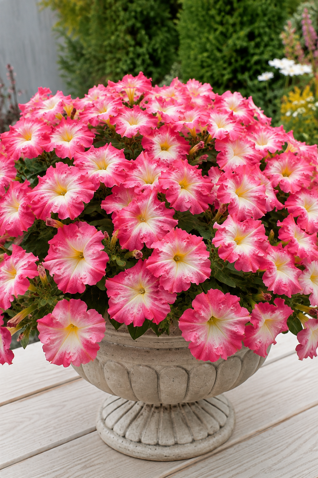 Petunia Seeds Trilogy Cherry Morn Pelleted Flower Seeds